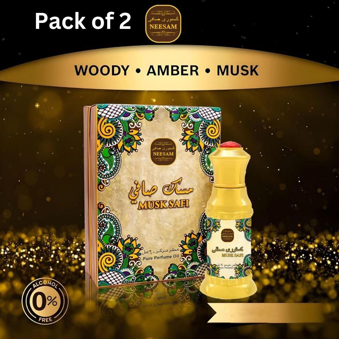 Musk Safi Perfume Oil - (Alcohol Free)🤩 (Pack of 2)