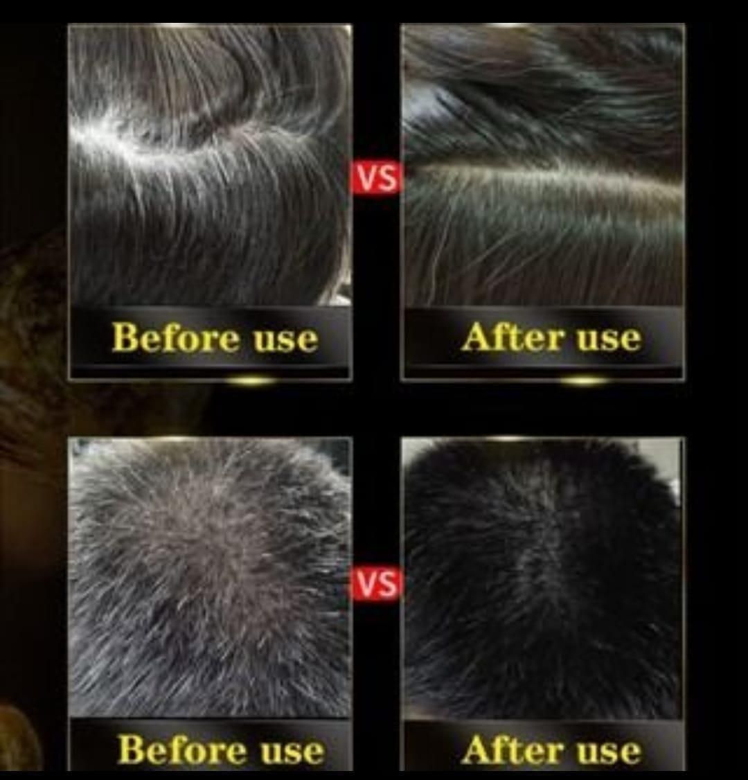 ✨Unisex Instant Black Herbal Hair Dye Shampoo |🔥(Buy 1 Get 1 Free)
