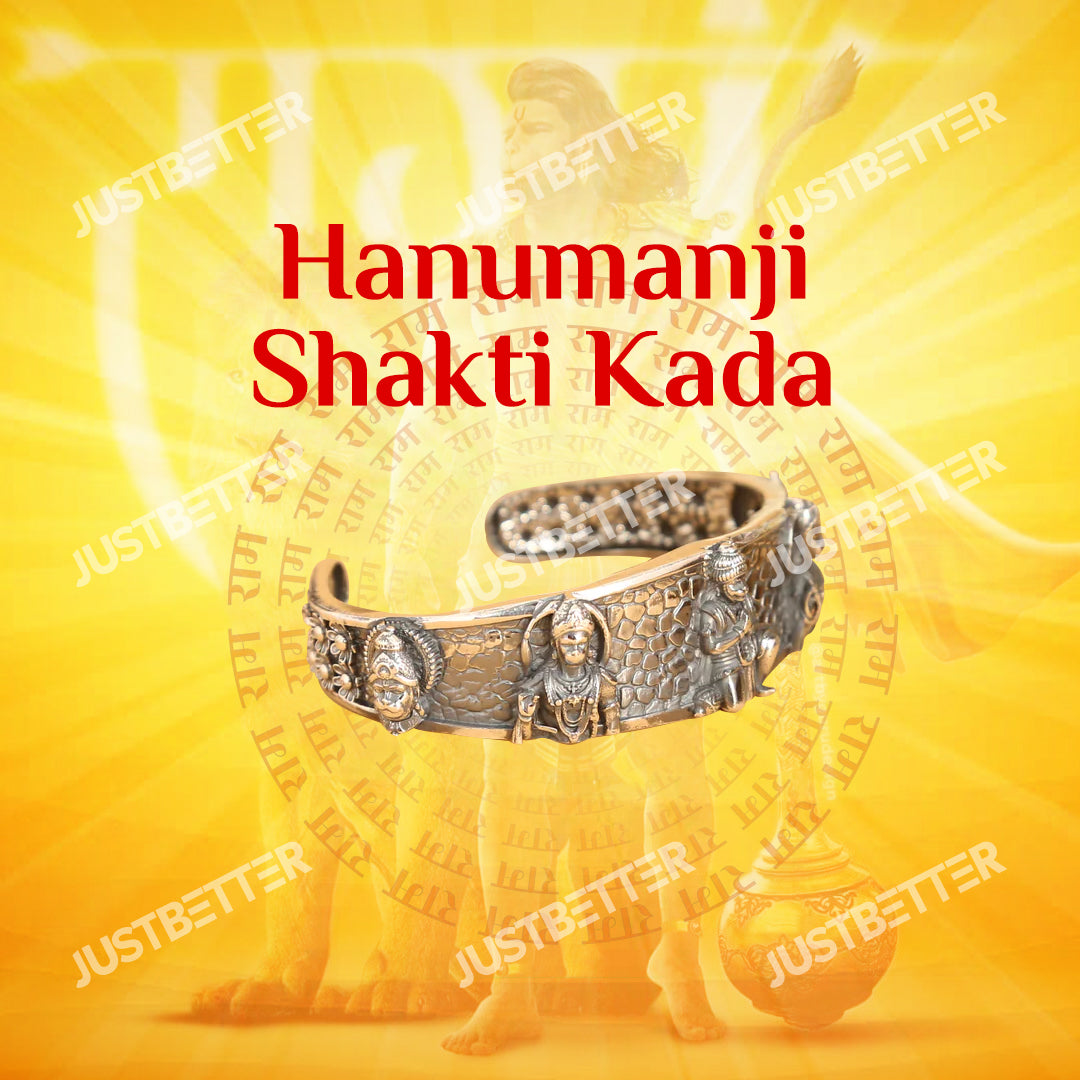Silver Bajrang Kada™ - Hanumanji Shakti Silver Kada 🙏💪 (Limited Stock Only🔥🔥)